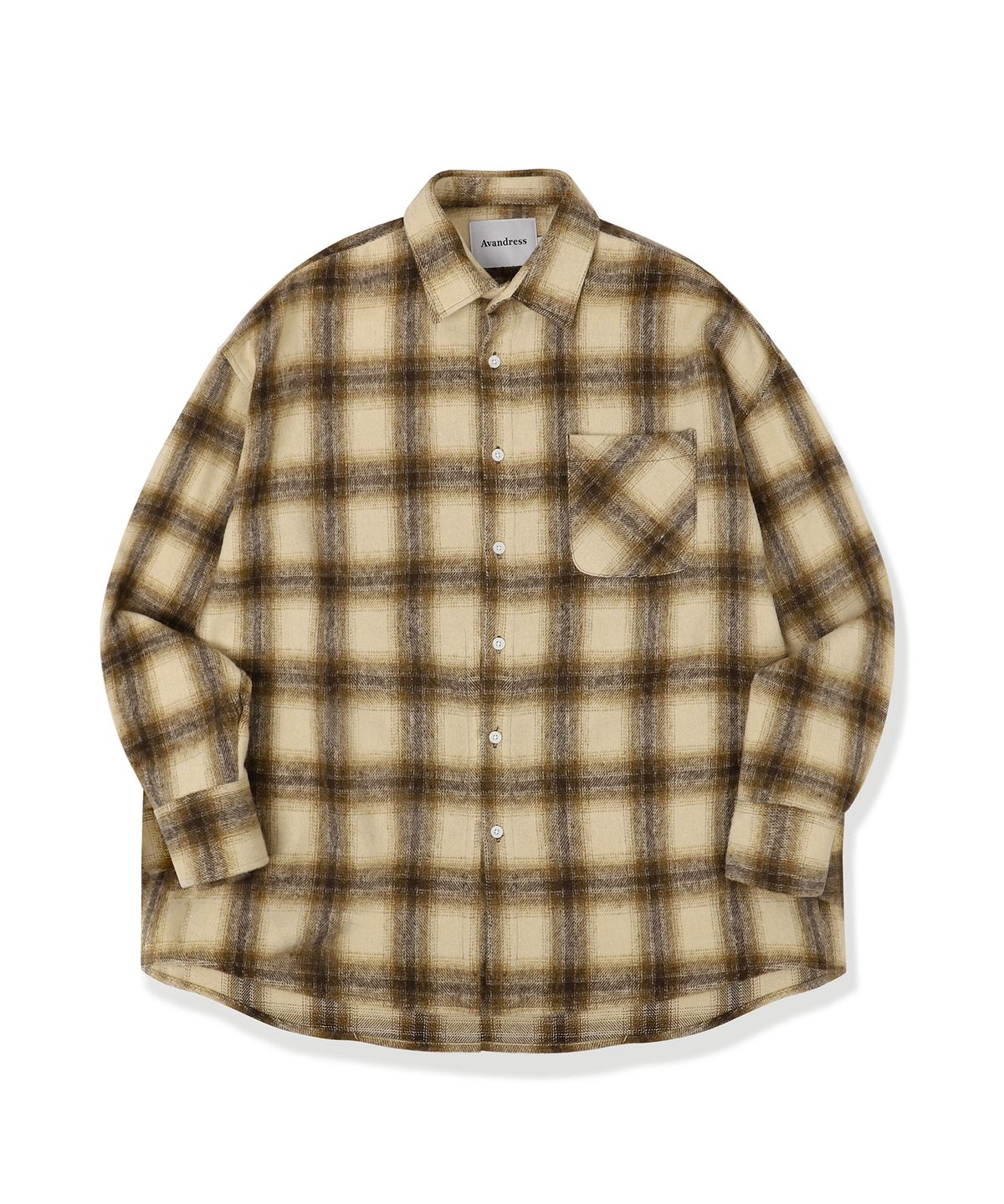 어반드레스(AVANDRESS) Peter Check Shirt BROWN