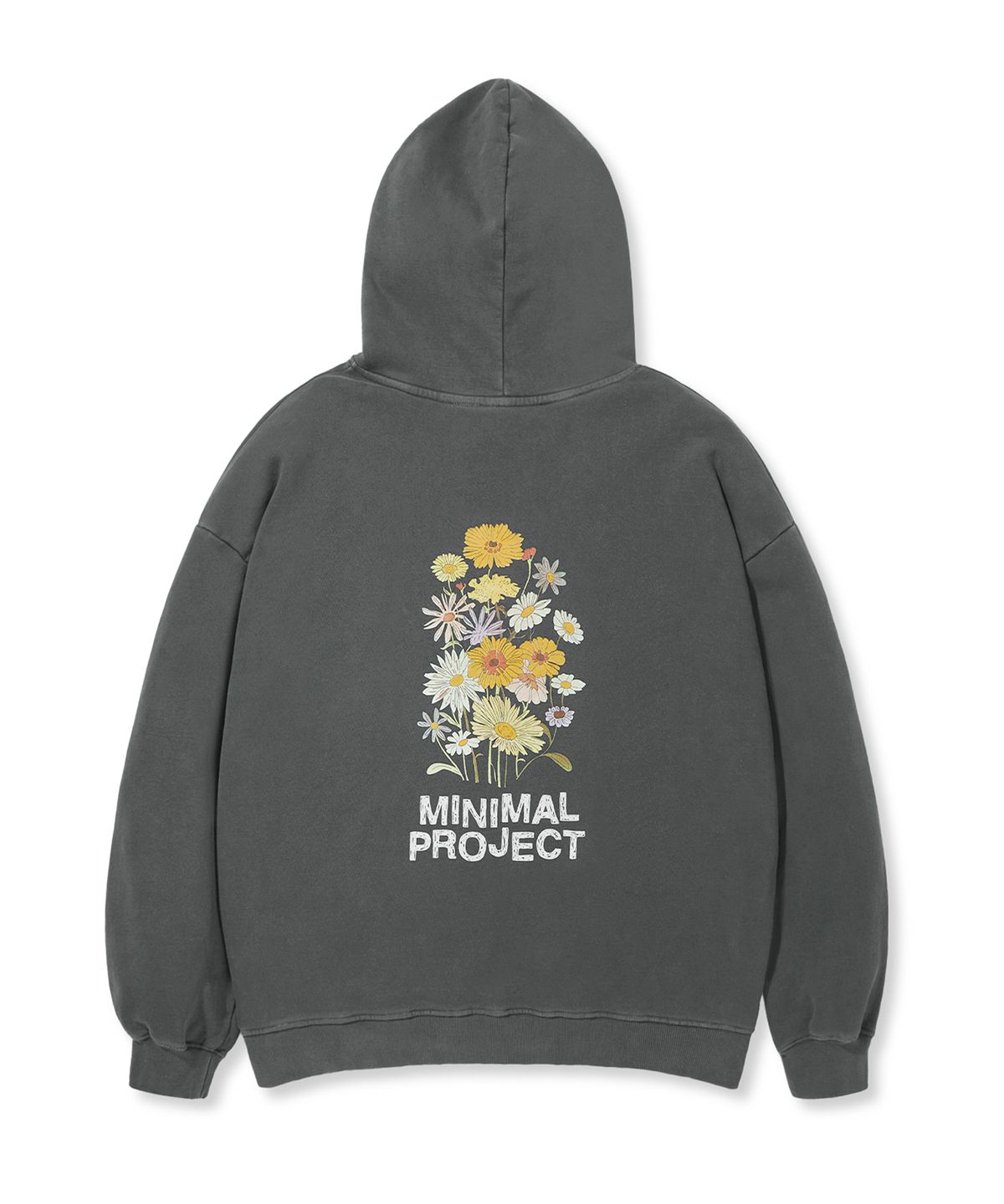 미니멀프로젝트(MINIMALPROJECT) 플라워 프린팅 피그먼트 후드티 MHT124 / 4COLOR