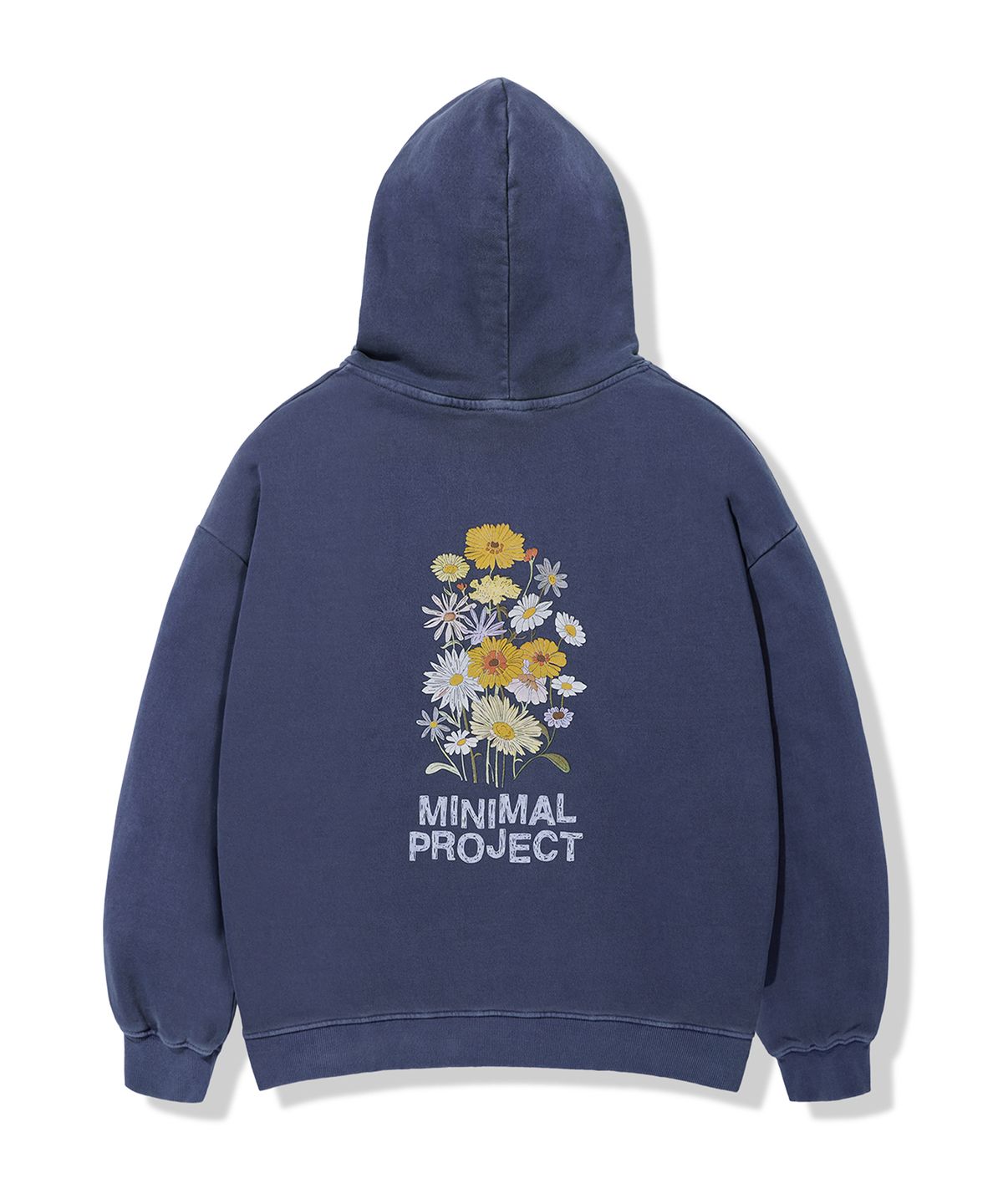미니멀프로젝트(MINIMALPROJECT) 플라워 프린팅 피그먼트 후드티 MHT124 / 4COLOR