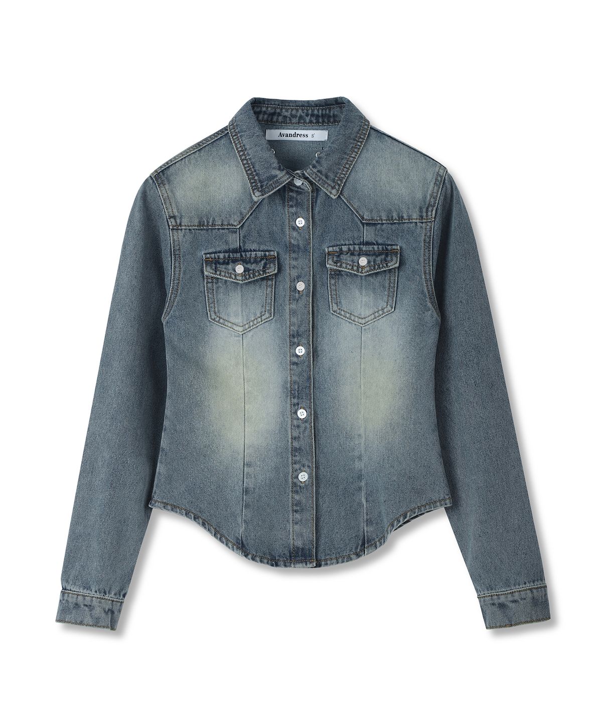 어반드레스(AVANDRESS) Wonder Brush Denim Shirt - 2COL