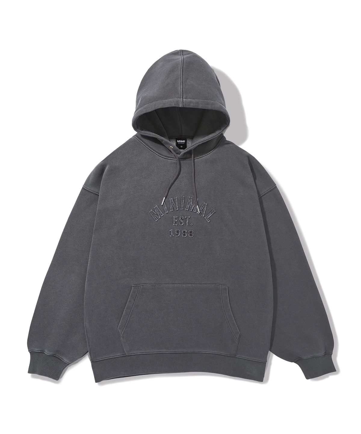 미니멀프로젝트(MINIMALPROJECT) 애플리케 아치로고 후드티 MHT125 [DARKGRAY]