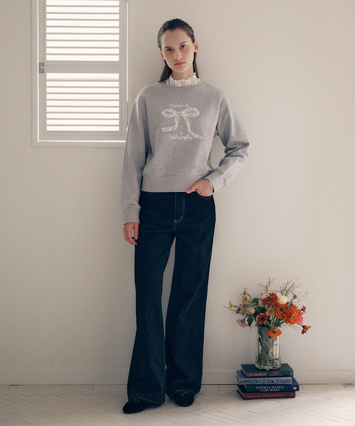 로라로라(ROLAROLA) POCKET CARPENTER DENIM PANTS BLACK