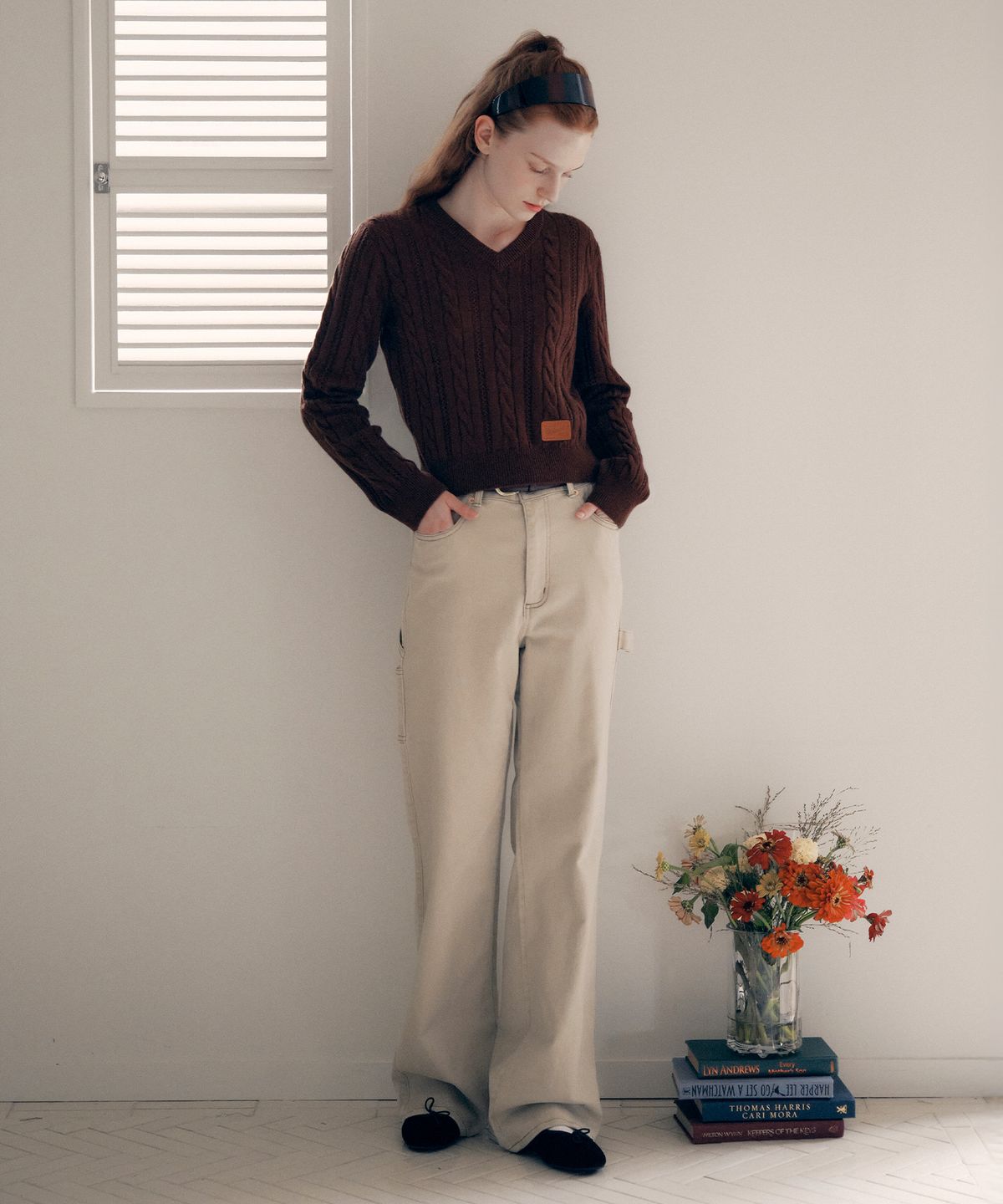 로라로라(ROLAROLA) POCKET CARPENTER DENIM PANTS BEIGE
