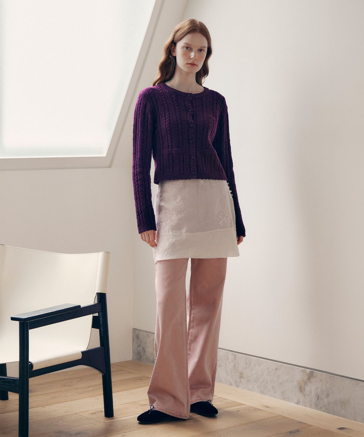 로라로라(ROLAROLA) POCKET CARPENTER DENIM PANTS PINK