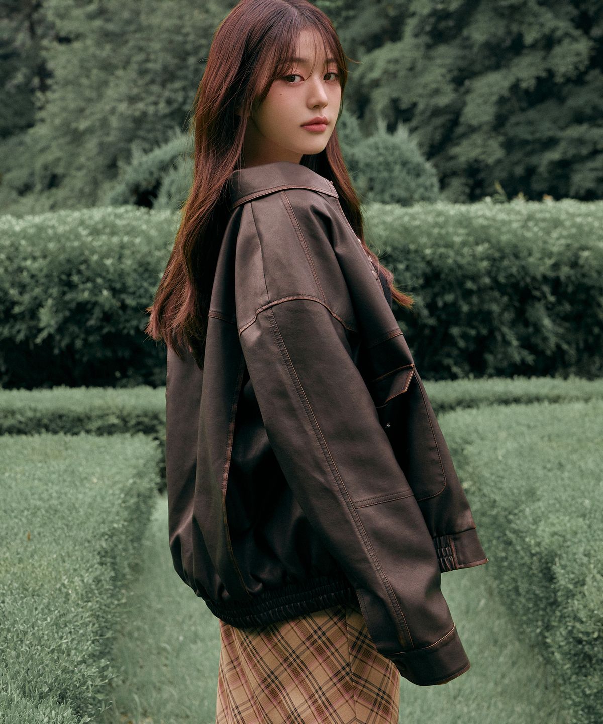 로라로라(ROLAROLA) VINTAGE LEATHER BLOUSON JACKET BROWN