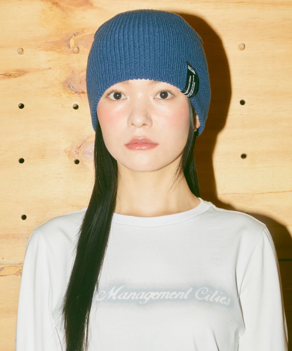 엘엠씨(LMC) LABEL SHORT BEANIE blue