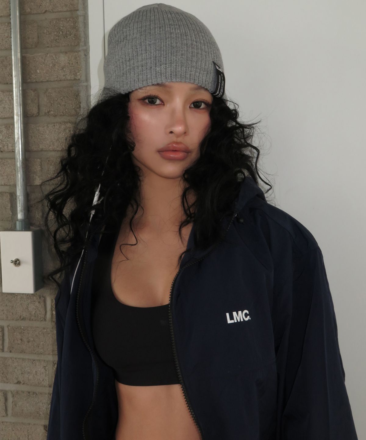 엘엠씨(LMC) LABEL SHORT BEANIE sand