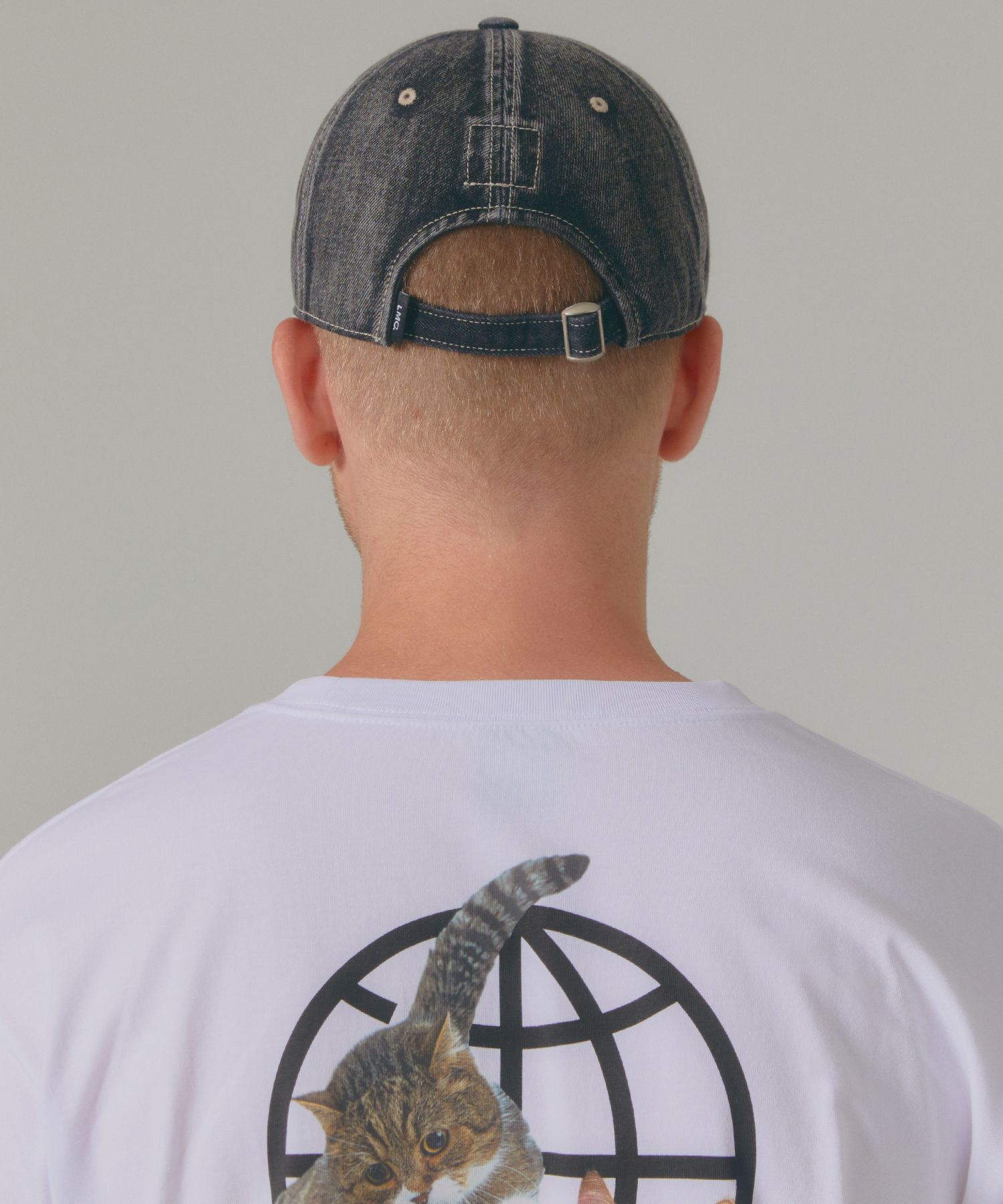 【LMC】WASHED DENIM GOTHIC OVAL 6PANEL CAP▲BOYNEXTDOOR着用 LMC】WASHED DENIM GOTHIC OVAL 6PANEL CAP△BOYNEXTDOOR着用