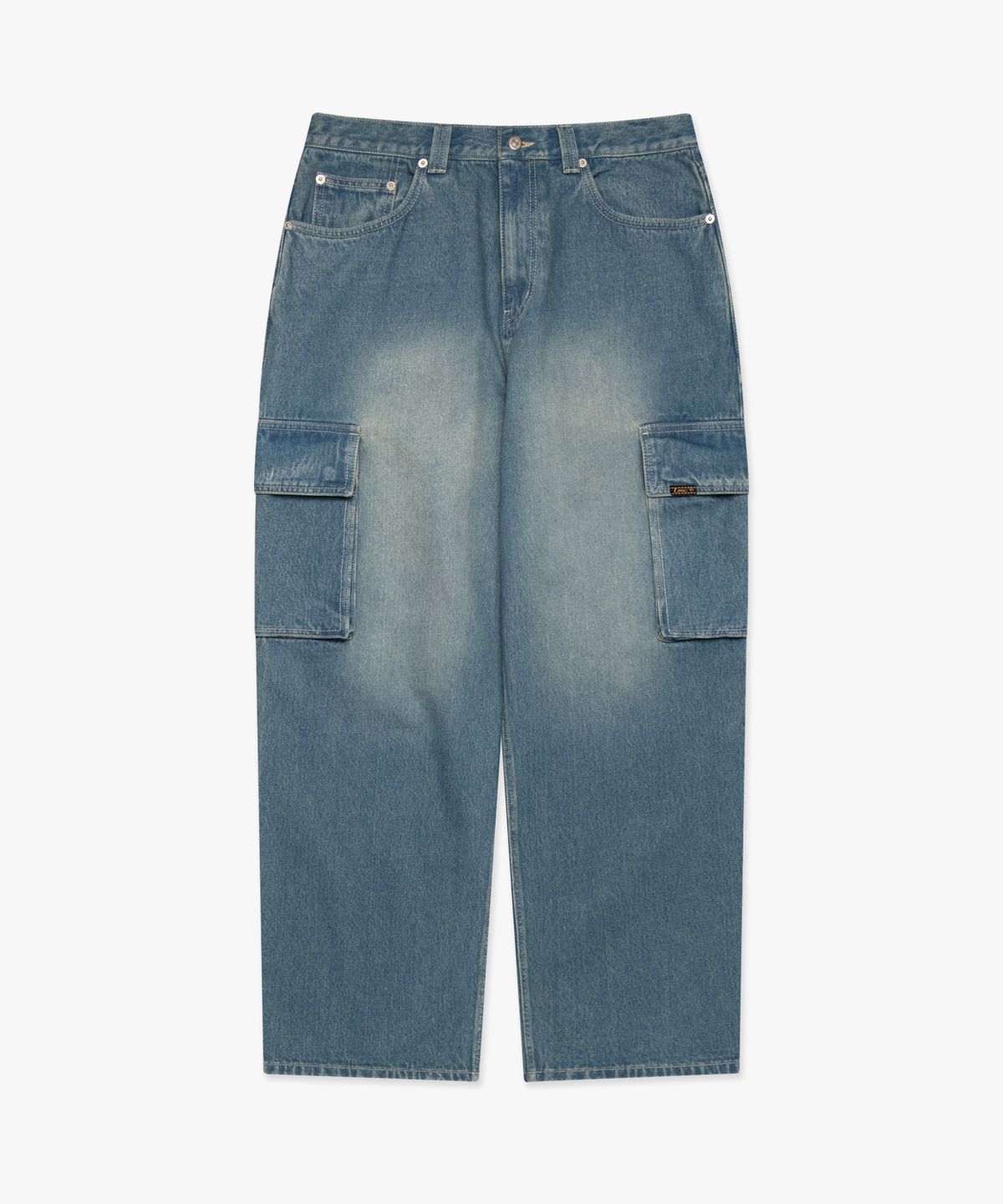 엘엠씨(LMC) LOOSE FIT DENIM CARGO PANTS vintage blue