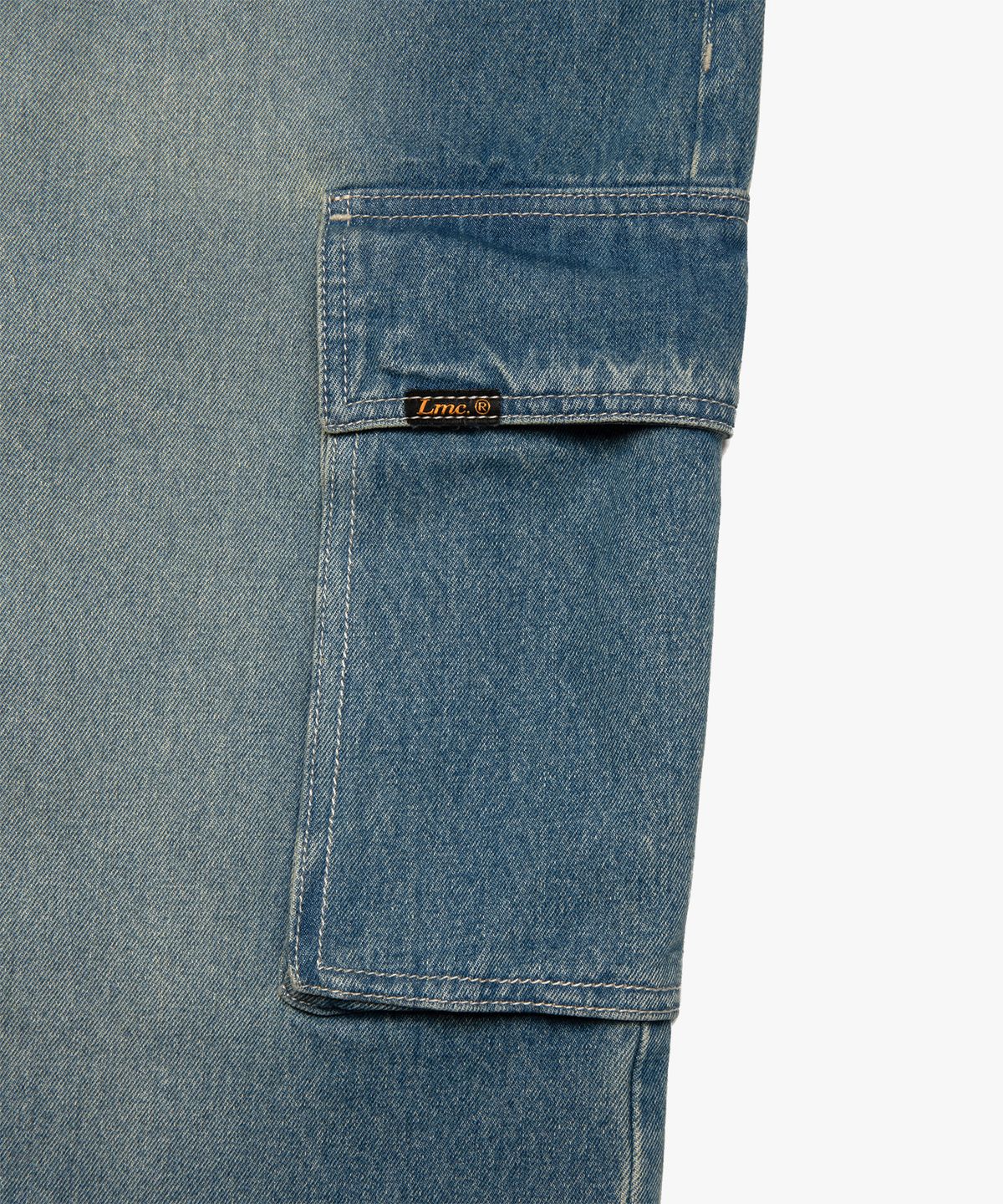 엘엠씨(LMC) LOOSE FIT DENIM CARGO PANTS vintage blue