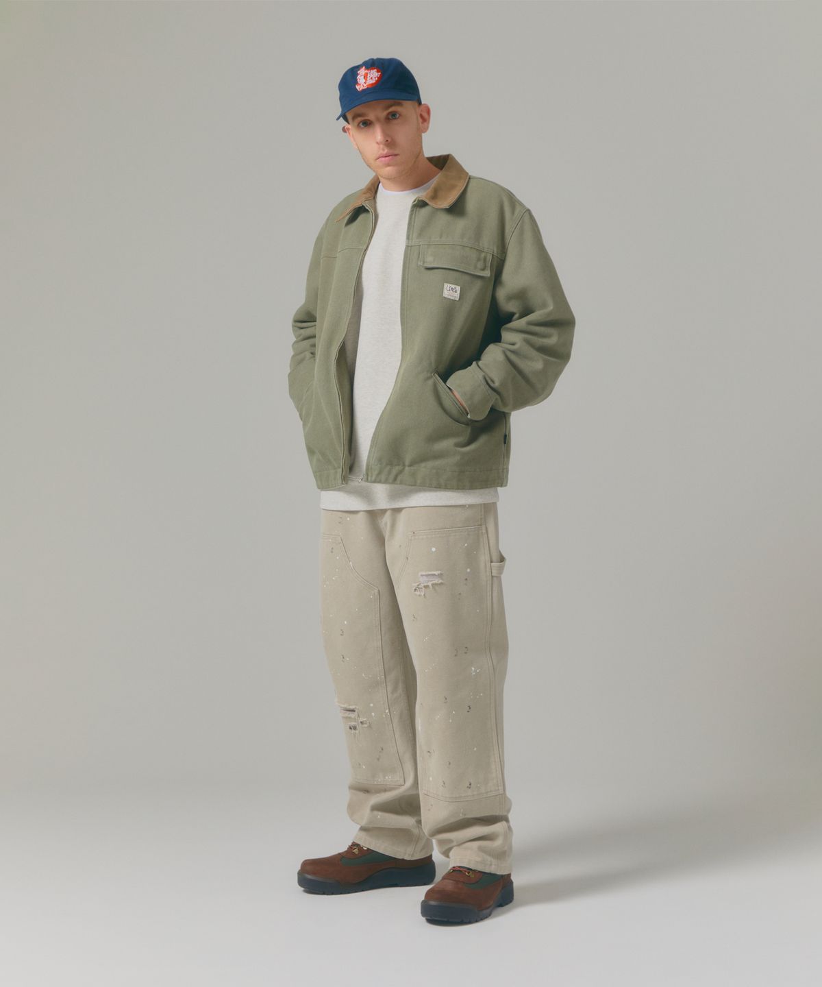 엘엠씨(LMC) WASHED DOUBLE KNEE WORK PANTS beige