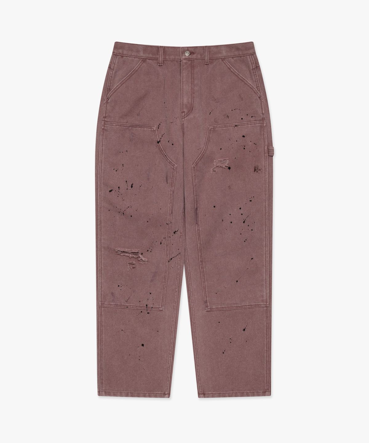엘엠씨(LMC) WASHED DOUBLE KNEE WORK PANTS dark brown