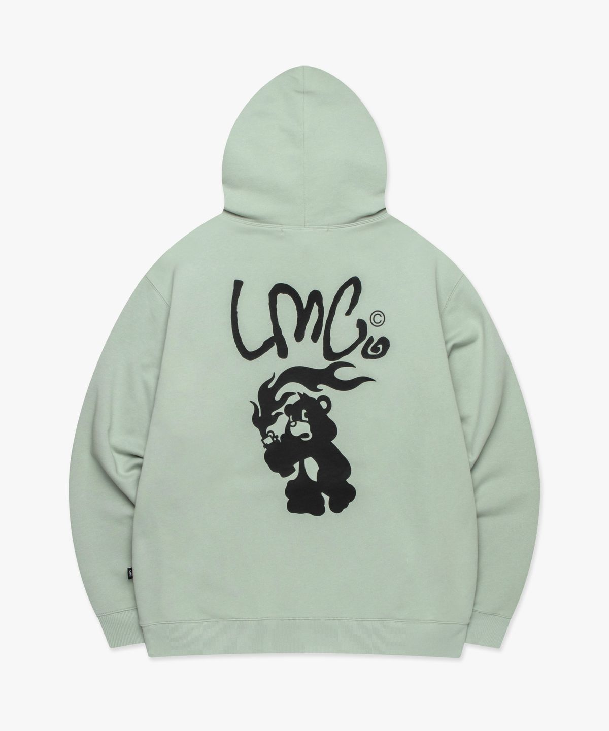 엘엠씨(LMC) FLAME BEAR HOODIE light mint