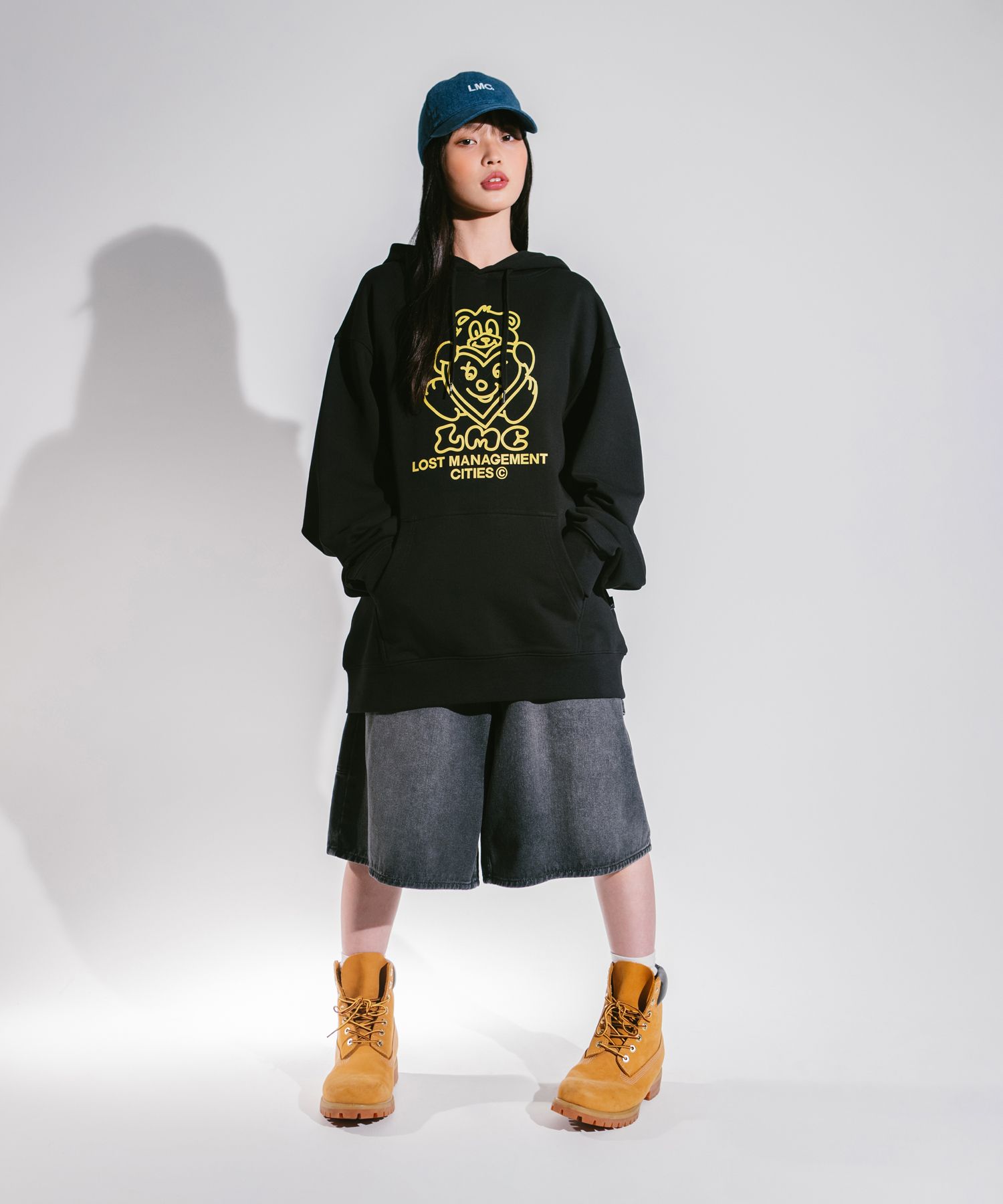 さらに100円引き◆LMC◆HEART BEAR HOODIE HEART BEAR HOODIE black - LMC | 엘엠씨