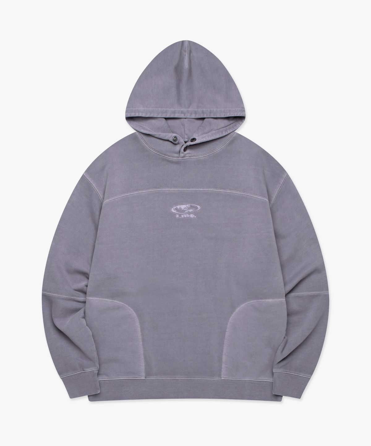 엘엠씨(LMC) PIGMENT DYED OVAL GLOBE HOODIE dark purple