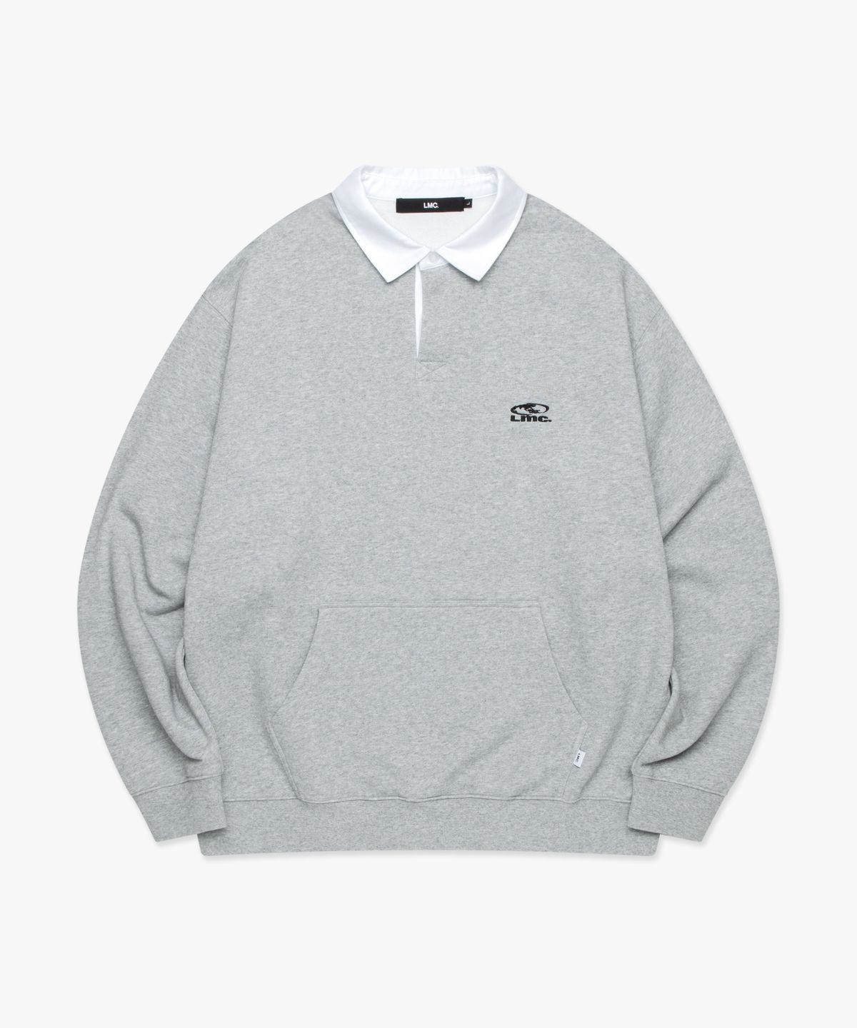 엘엠씨(LMC) OVAL COLLAR SWEATSHIRT heather gray