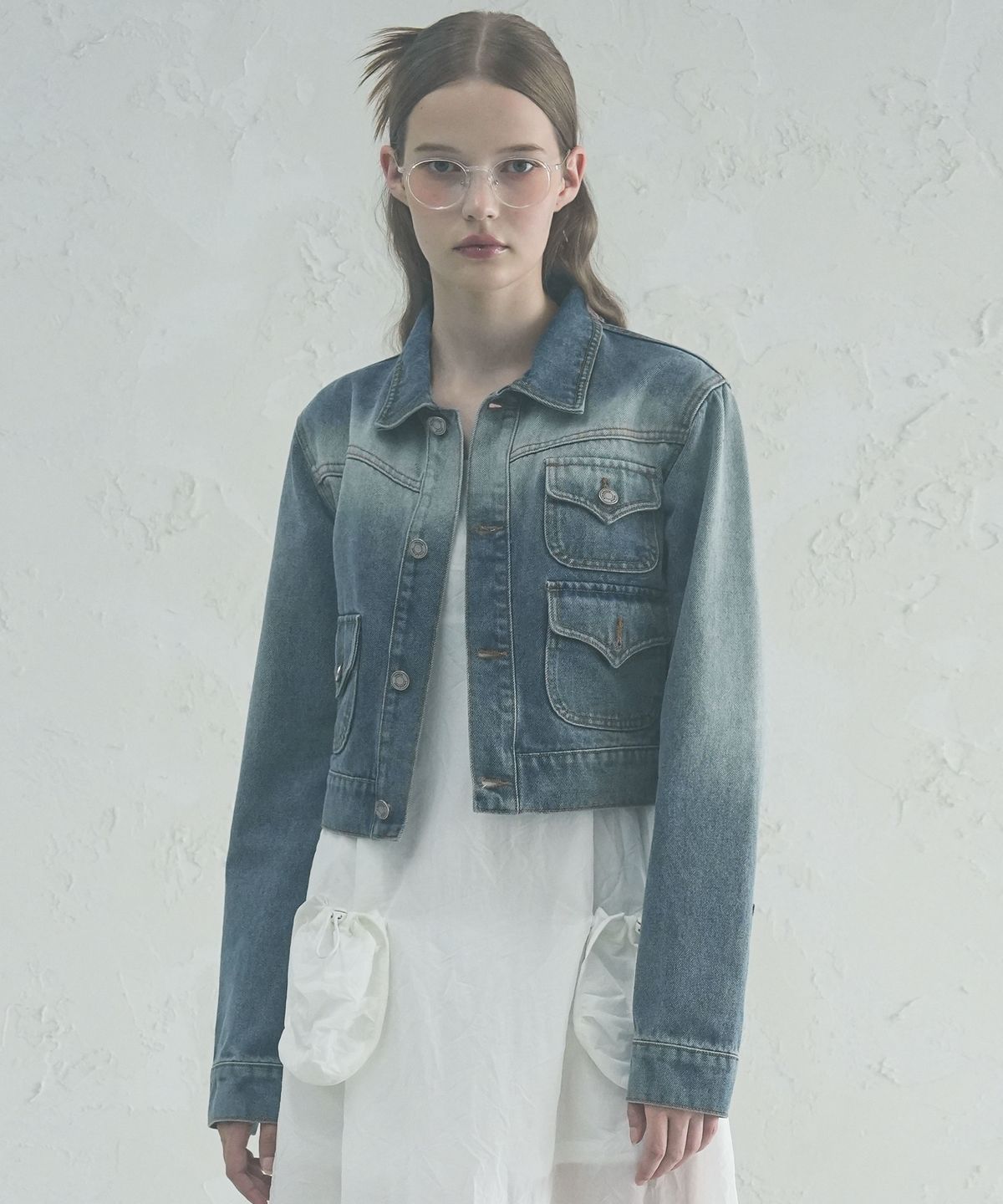 어반드레스(AVANDRESS) 3Pocket Brush Denim Jacket - 2COL