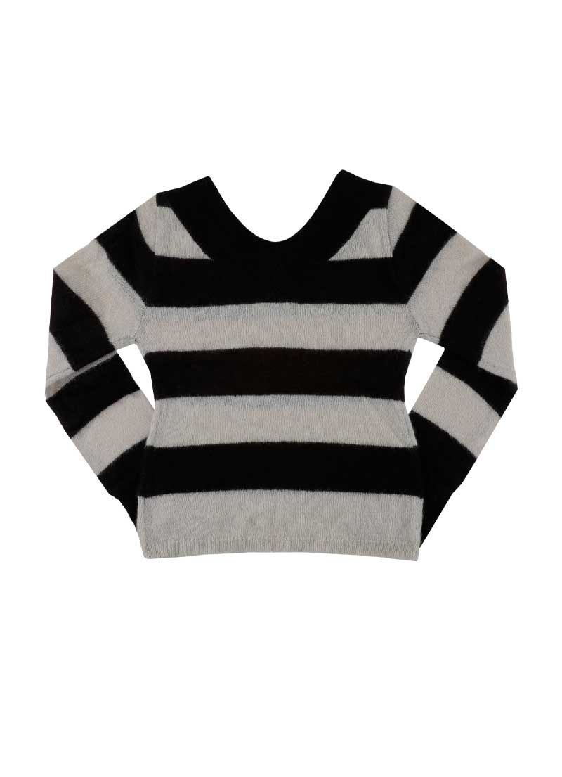 ASON アズオン PONY STRIPE KNIT MUSINSA公式 | ASON PONY STRIPE KNIT / BLACK