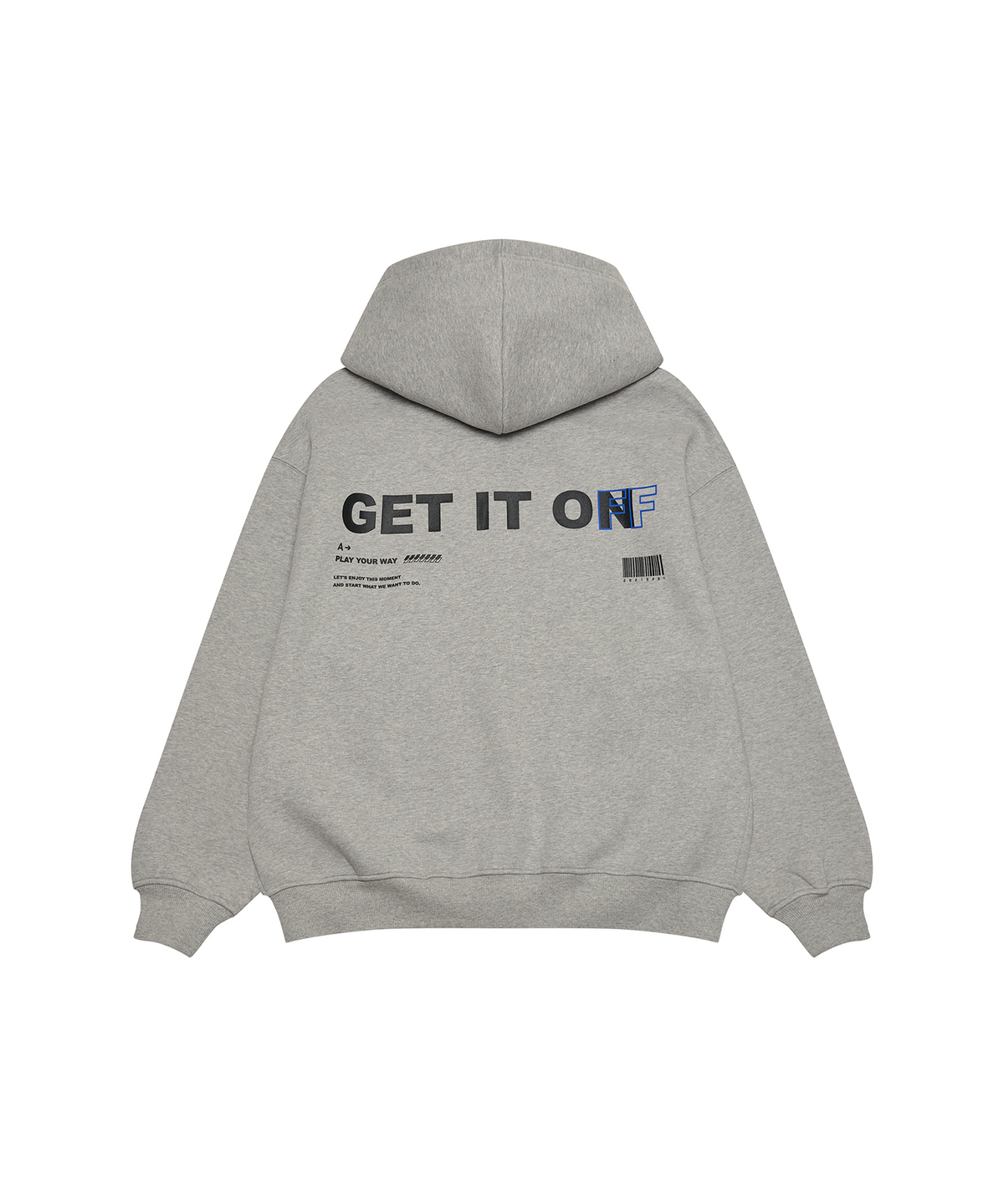겟잇온(GET IT ON) 시그니처 2WAY 후드집업_그레이