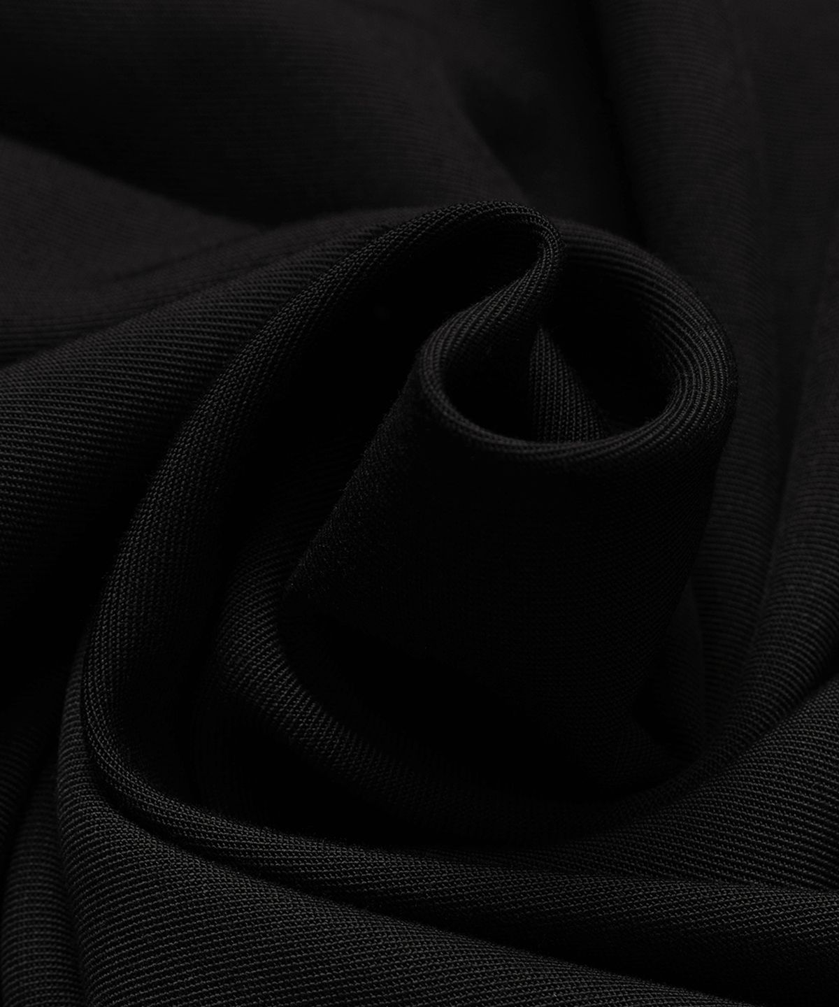 오버듀플레어(OVERDUEFLAIR) SHAWL COLLAR LONG DRESS_BLACK