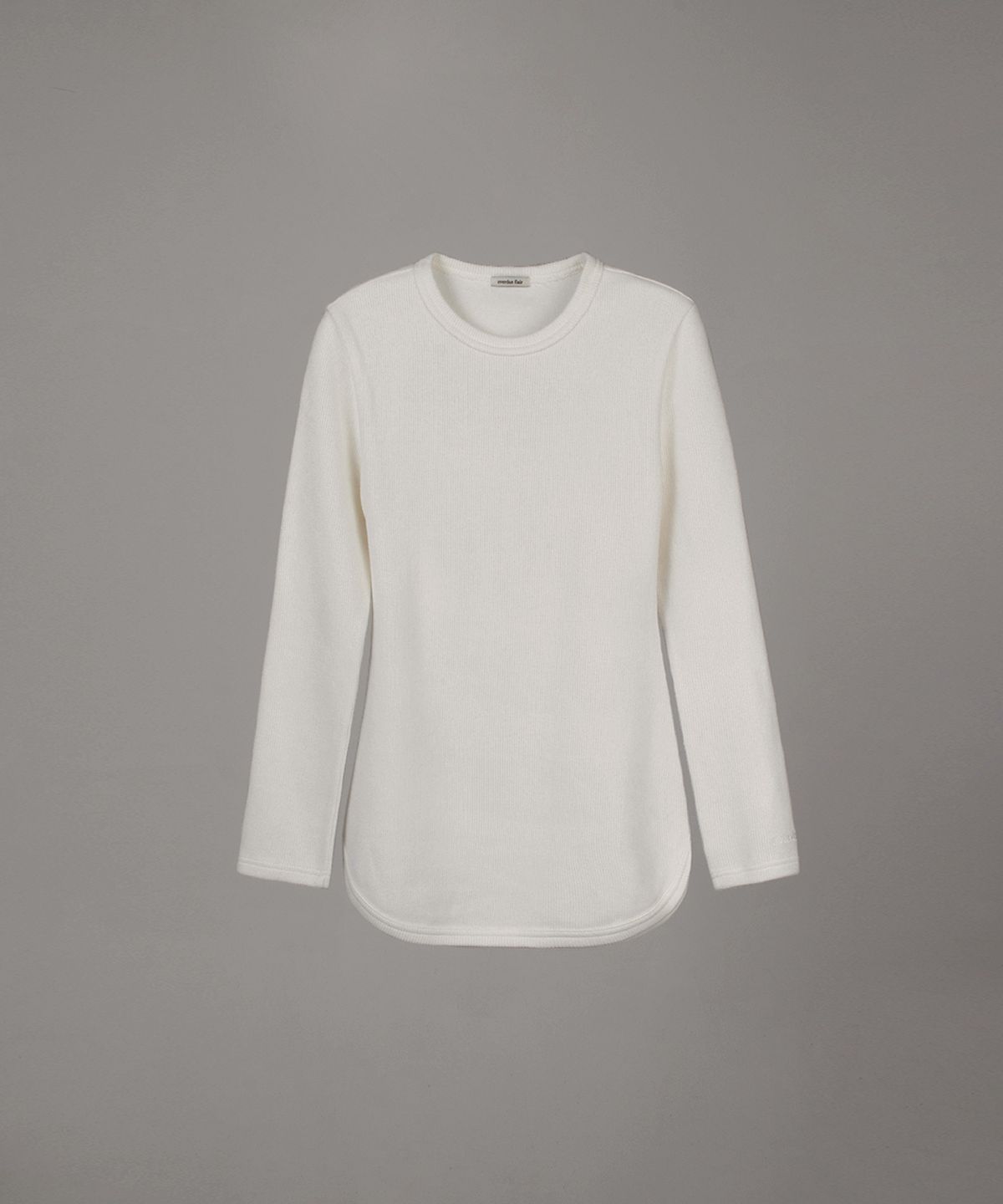 오버듀플레어(OVERDUEFLAIR) CUT-OUT LONG SLEEVES TOP_WHITE