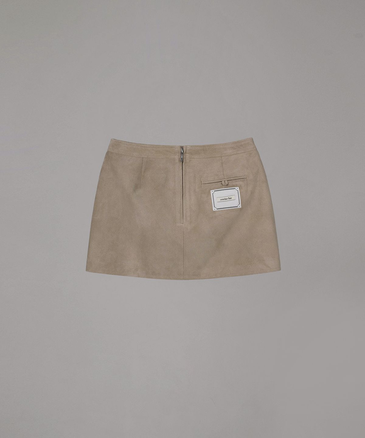 오버듀플레어(OVERDUEFLAIR) SUEDE MINI SKIRT_ASH GRAY