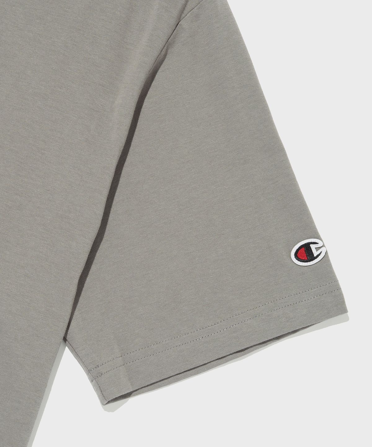 챔피온(CHAMPION) Embroidery C 로고 코튼 반팔 티셔츠 Dark Grey