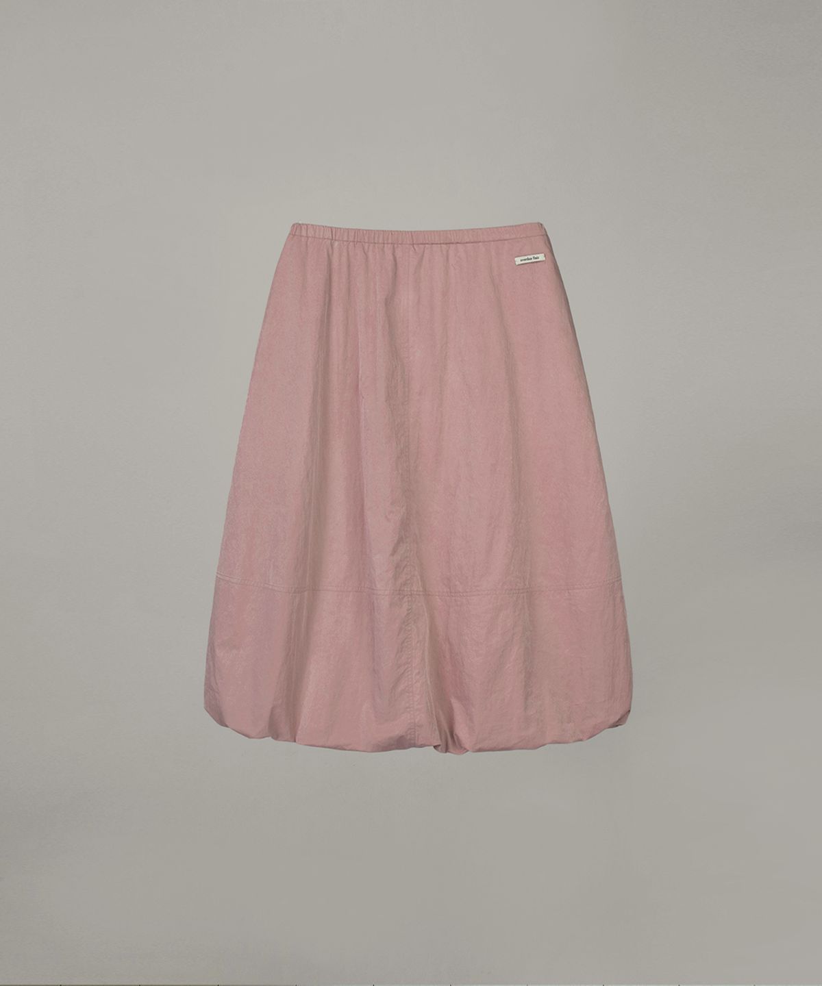 오버듀플레어(OVERDUEFLAIR) VOLUME LONG SKIRT_PALE PINK