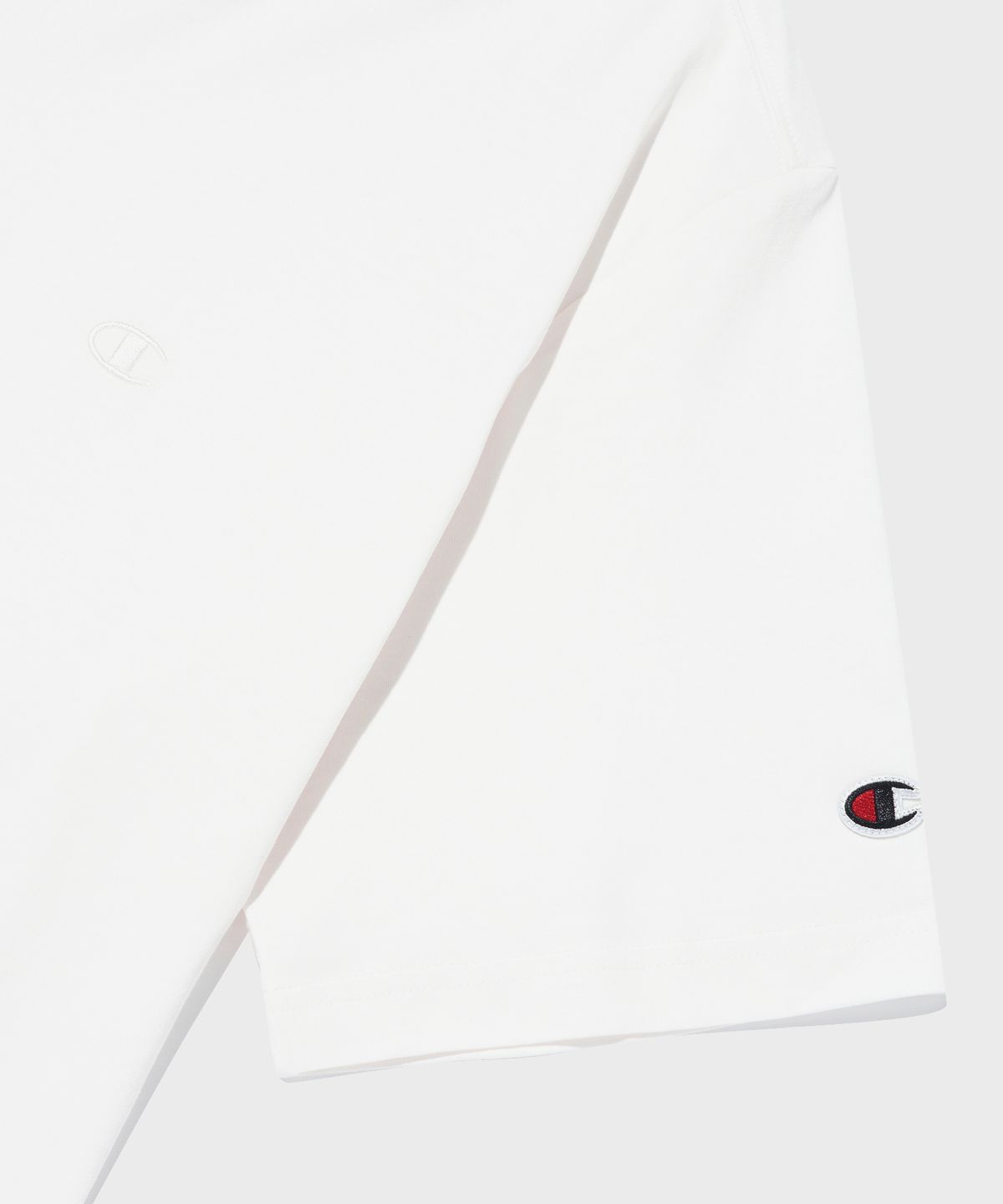 챔피온(CHAMPION) Embroidery C 로고 코튼 반팔 티셔츠 White