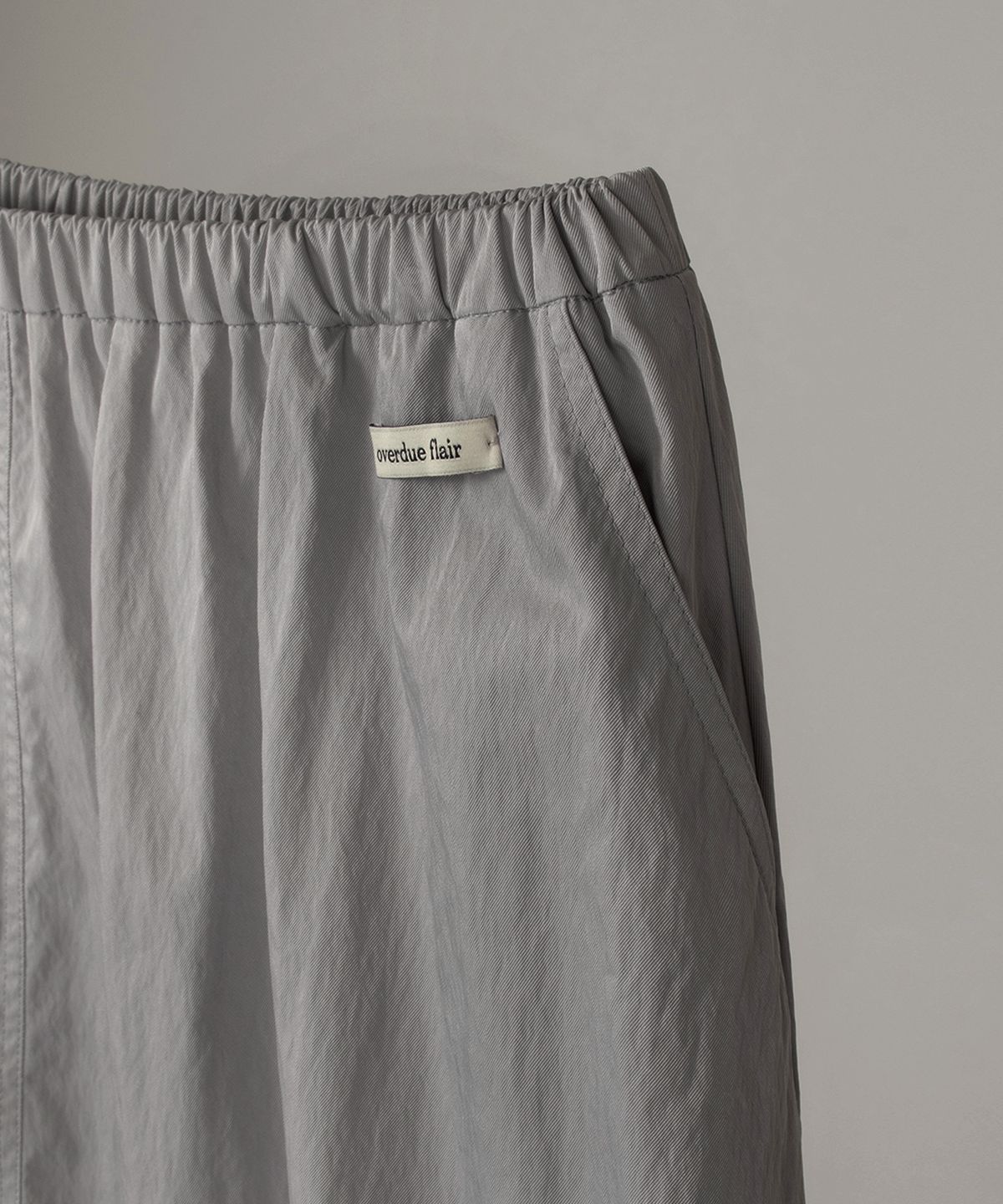 오버듀플레어(OVERDUEFLAIR) VOLUME LONG SKIRT_ASH GRAY