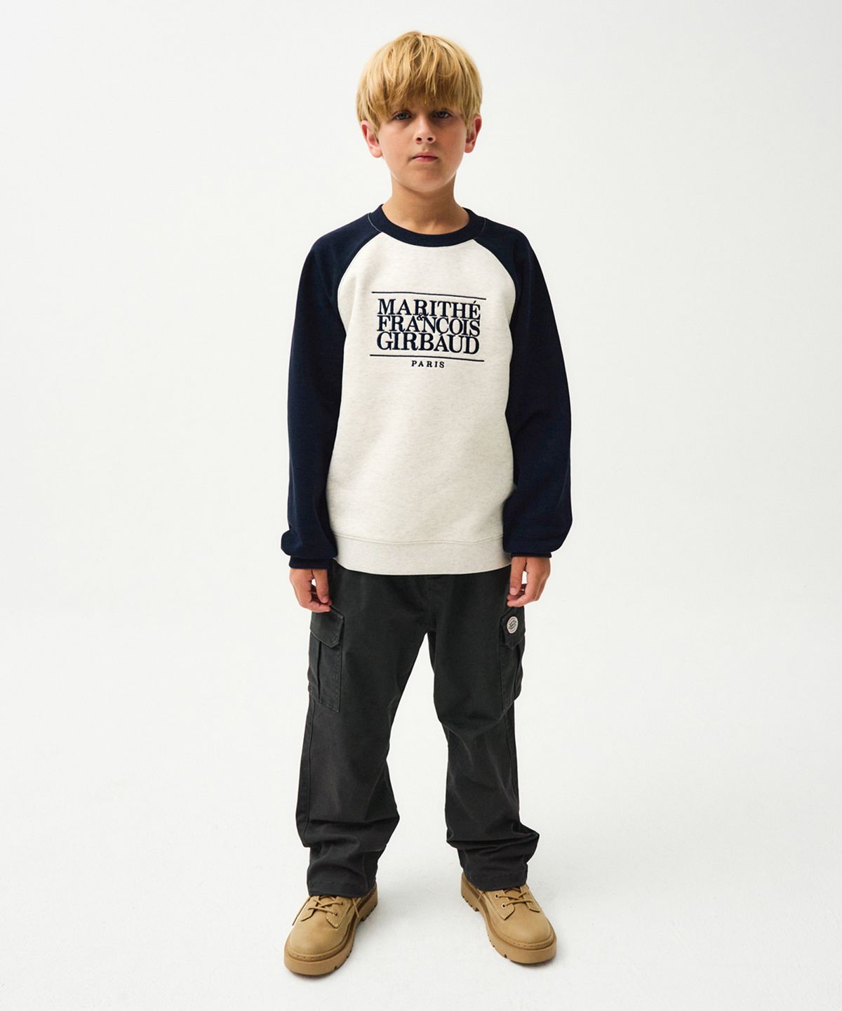 마리떼 키즈(MARITHÉ KIDS) ENFANT CARGO PANTS charcoal