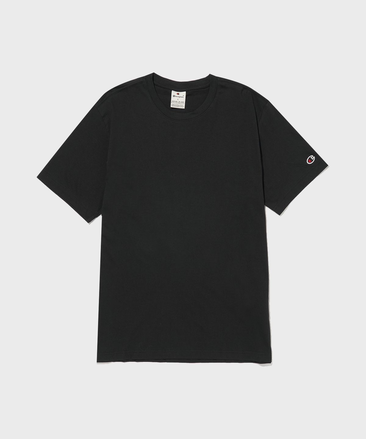 챔피온(CHAMPION) 베이직 반팔 티셔츠 2팩 Beige/Black