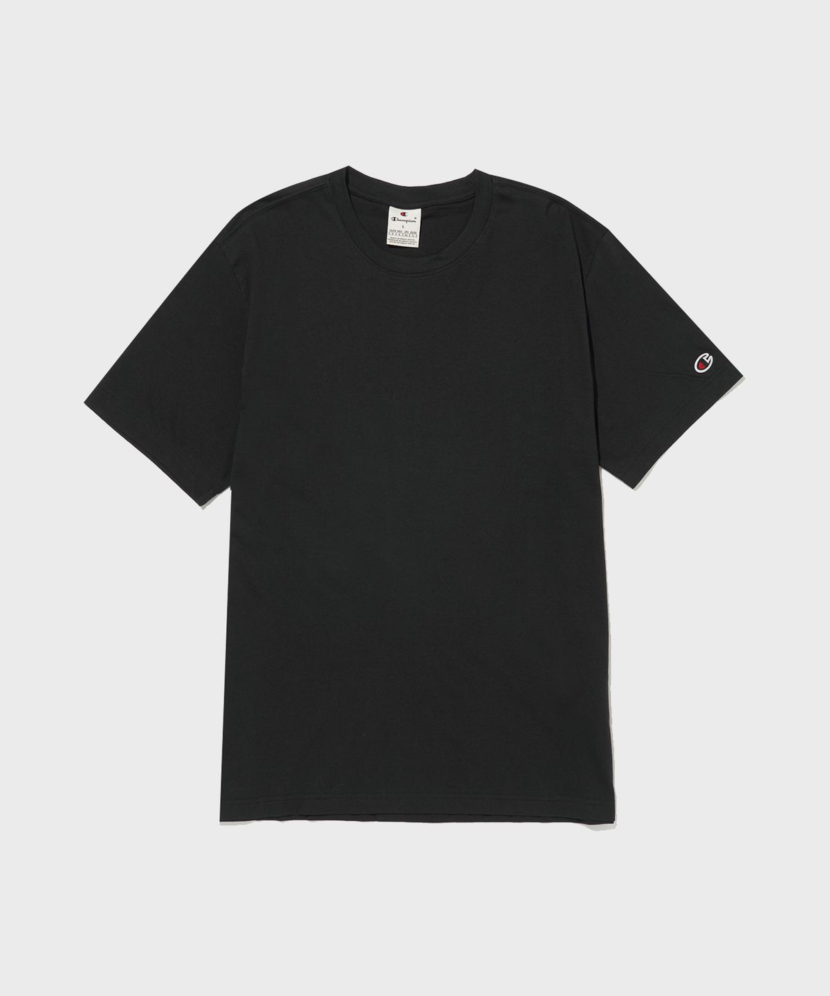 챔피온(CHAMPION) 베이직 반팔 티셔츠 2팩 Grey/Black