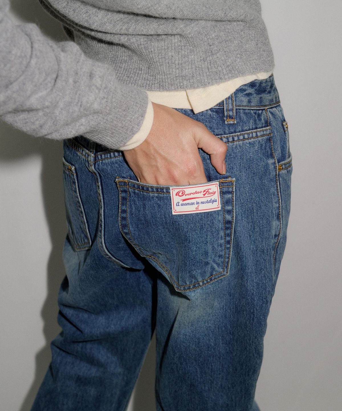오버듀플레어(OVERDUEFLAIR) INDIGO BOOTCUT DENIM PANTS_INDIGO