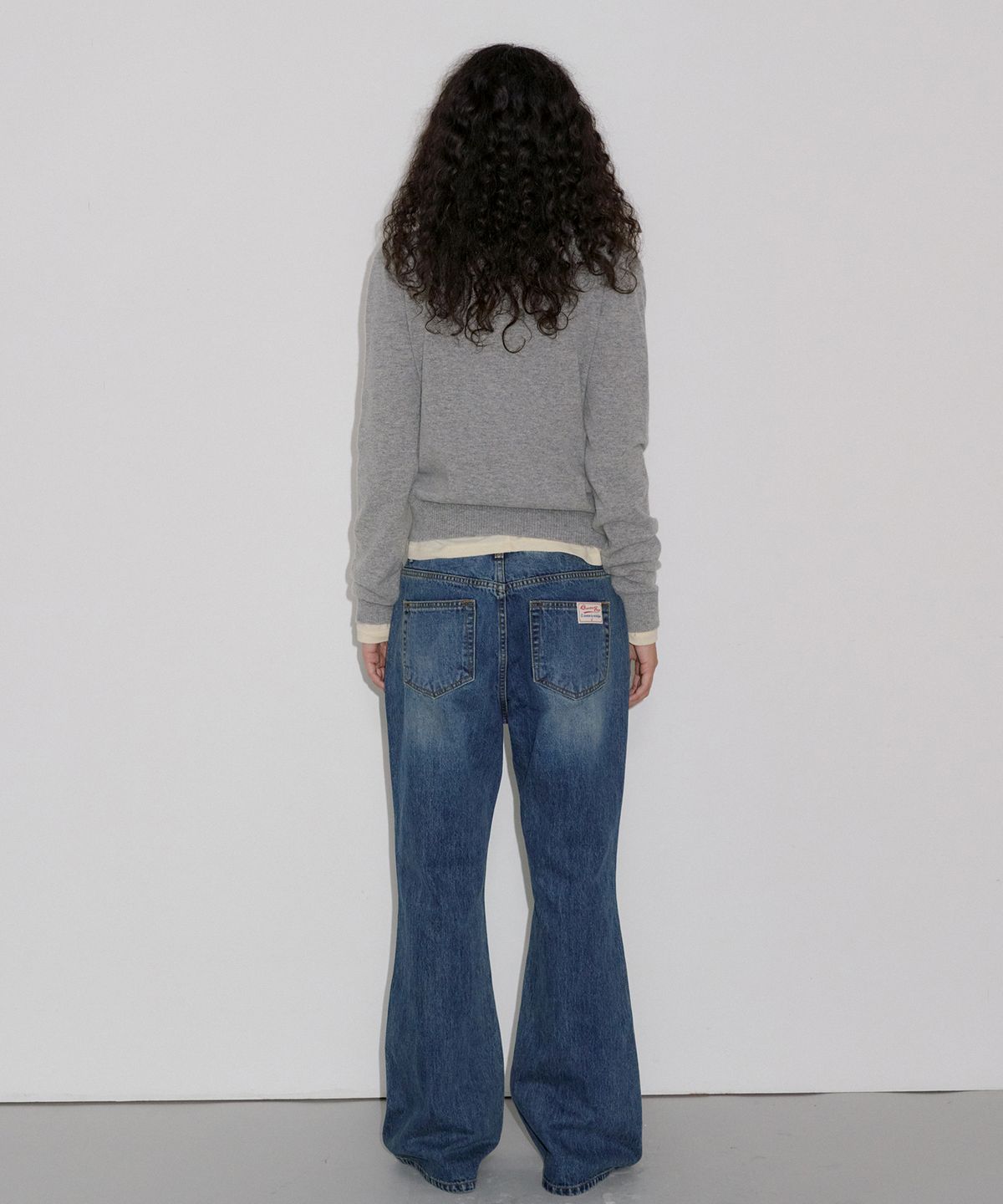 오버듀플레어(OVERDUEFLAIR) INDIGO BOOTCUT DENIM PANTS_INDIGO