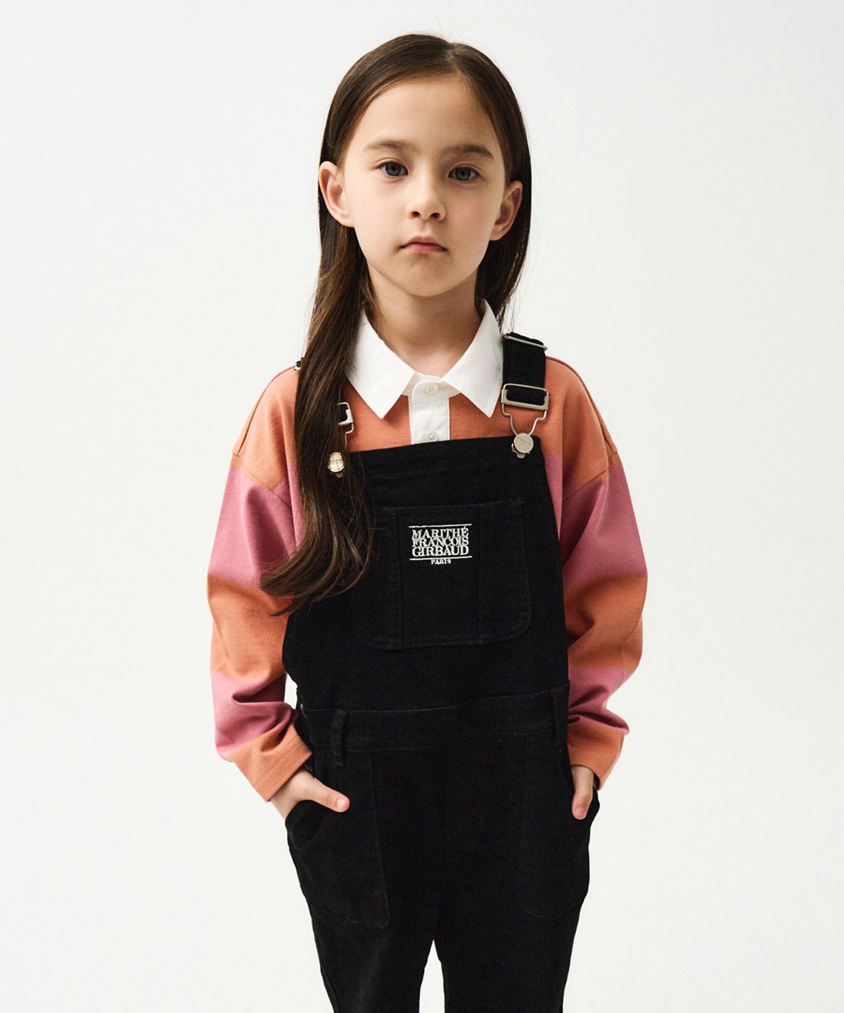 마리떼 키즈(MARITHÉ KIDS) ENFANT RUGBY STRIPE LONG SLEEVE pink