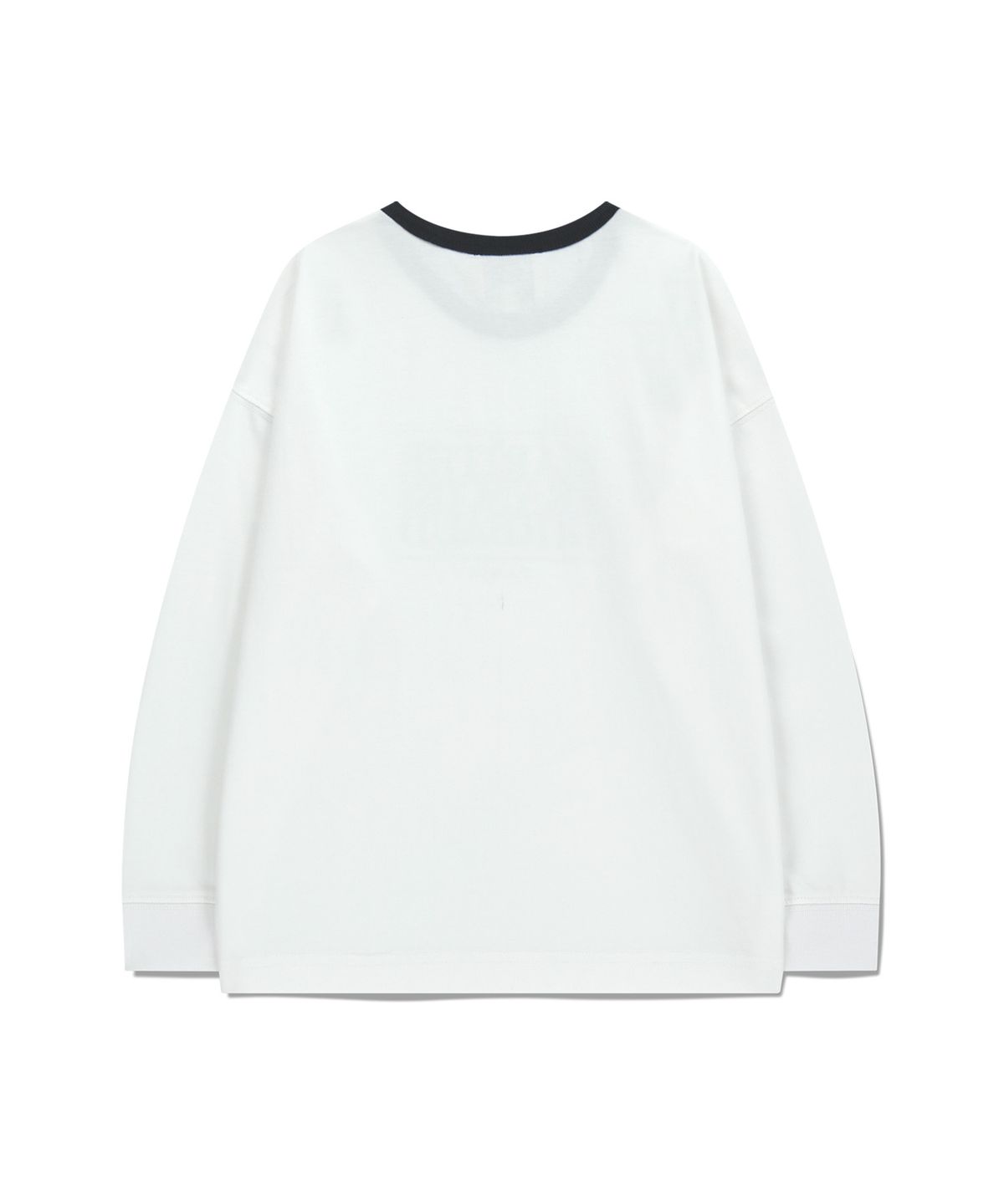 마리떼 키즈(MARITHÉ KIDS) KIDS CLASSIC LOGO LONG SLEEVE RINGER TEE white
