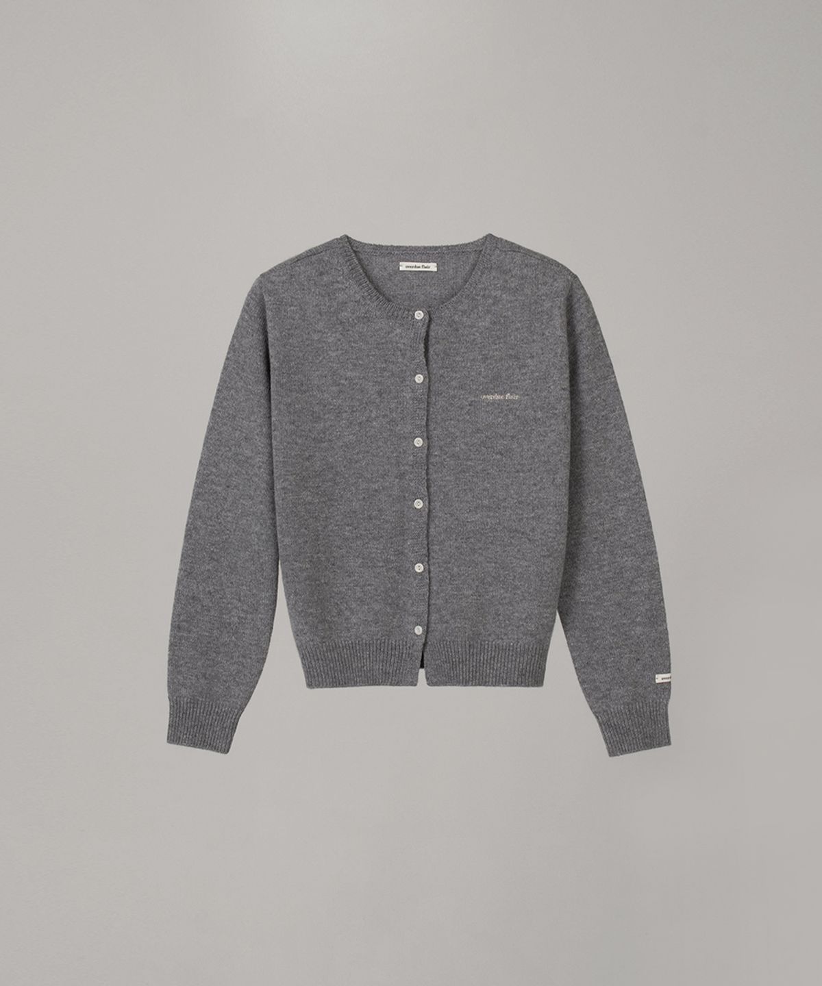 오버듀플레어(OVERDUEFLAIR) OVERDUE WOOL CARDIGAN_MELANGE GRAY