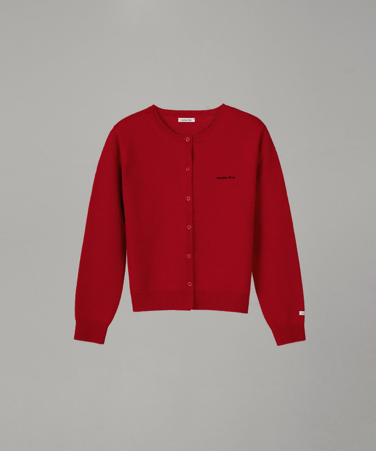 오버듀플레어(OVERDUEFLAIR) OVERDUE WOOL CARDIGAN_RED