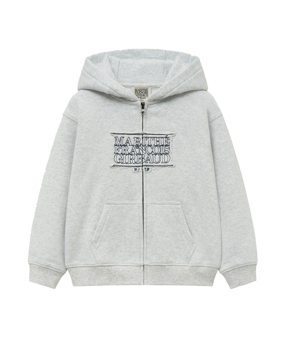 마리떼 키즈(MARITHÉ KIDS) KIDS CLASSIC LOGO HOODIE ZIPUP light heather gray