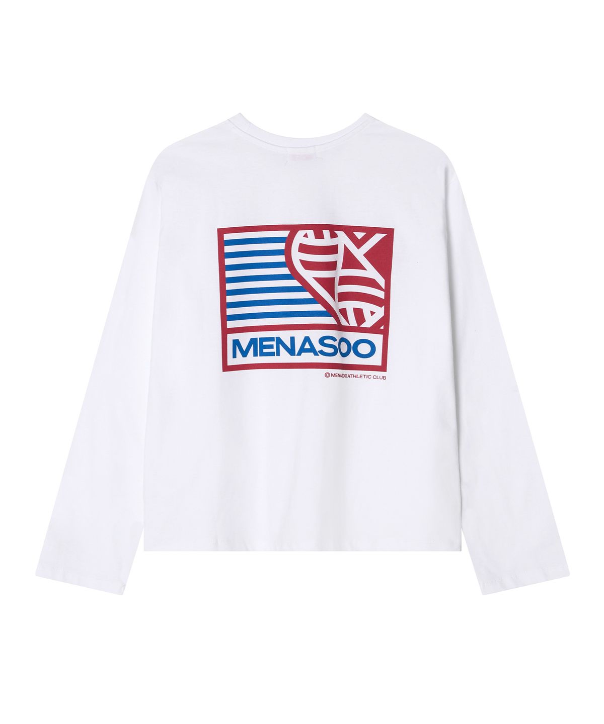 미나수(MENASOO) Menasoo Hearttrack Long Sleeve T Shirt_White