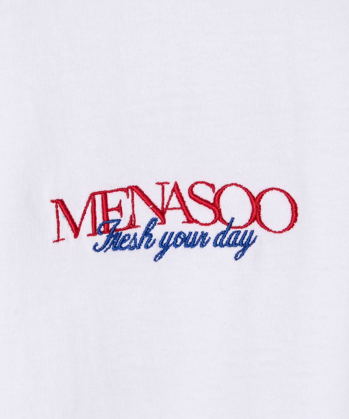 미나수(MENASOO) Menasoo Hearttrack Long Sleeve T Shirt_White
