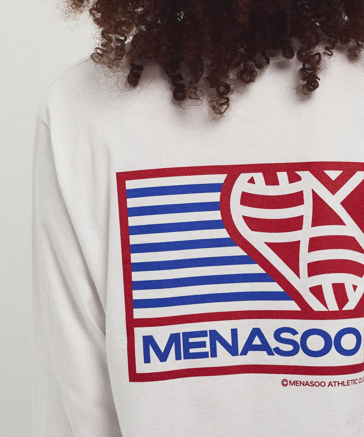 미나수(MENASOO) Menasoo Hearttrack Long Sleeve T Shirt_White