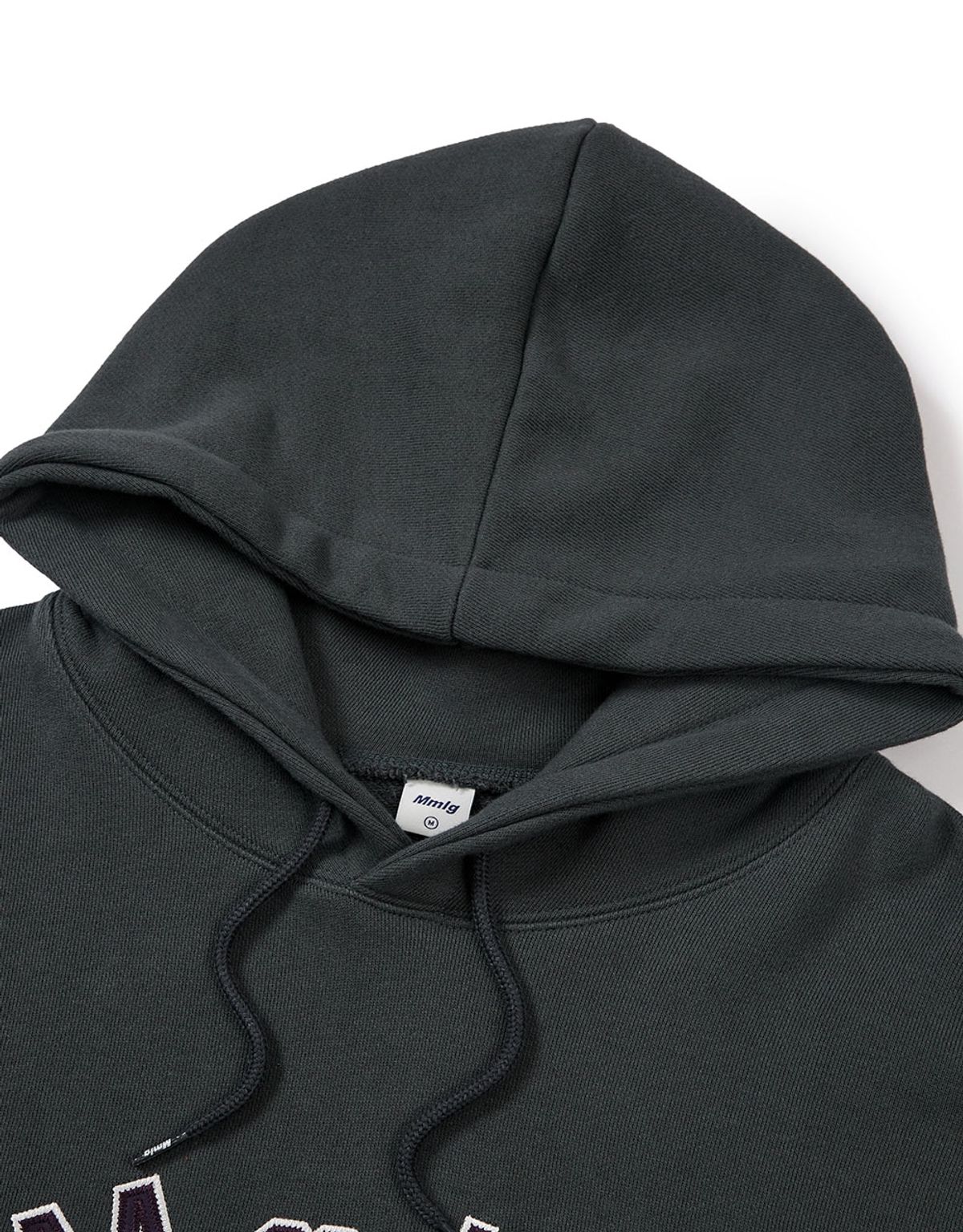 엠엠엘지(MMLG) [Mmlg] MM APLIQUE HOODIE (SQUID BLACK)