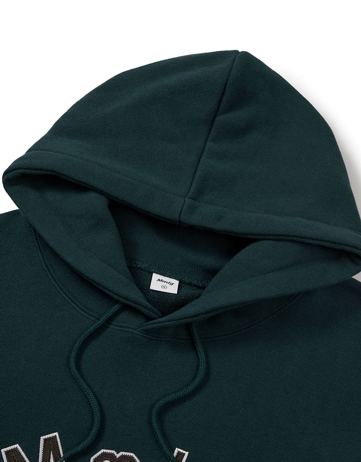 엠엠엘지(MMLG) [Mmlg] MM APLIQUE HOODIE (DEEP GREEN)