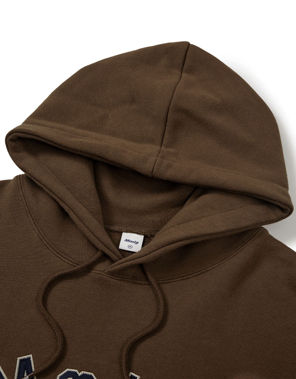 엠엠엘지(MMLG) [Mmlg] MM APLIQUE HOODIE (AMBER BROWN)