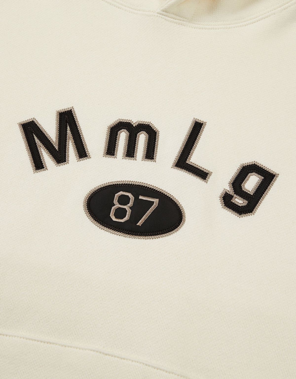 엠엠엘지(MMLG) [Mmlg] MM APLIQUE HOODIE (NATURAL SOAP)