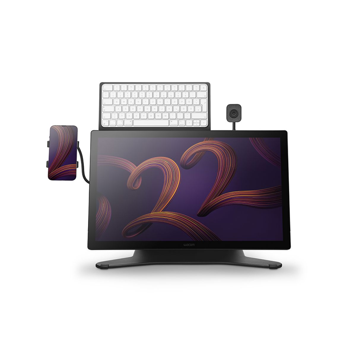 와콤(WACOM) 신티크프로22 터치 액정타블렛 DTH227+스탠드 세트