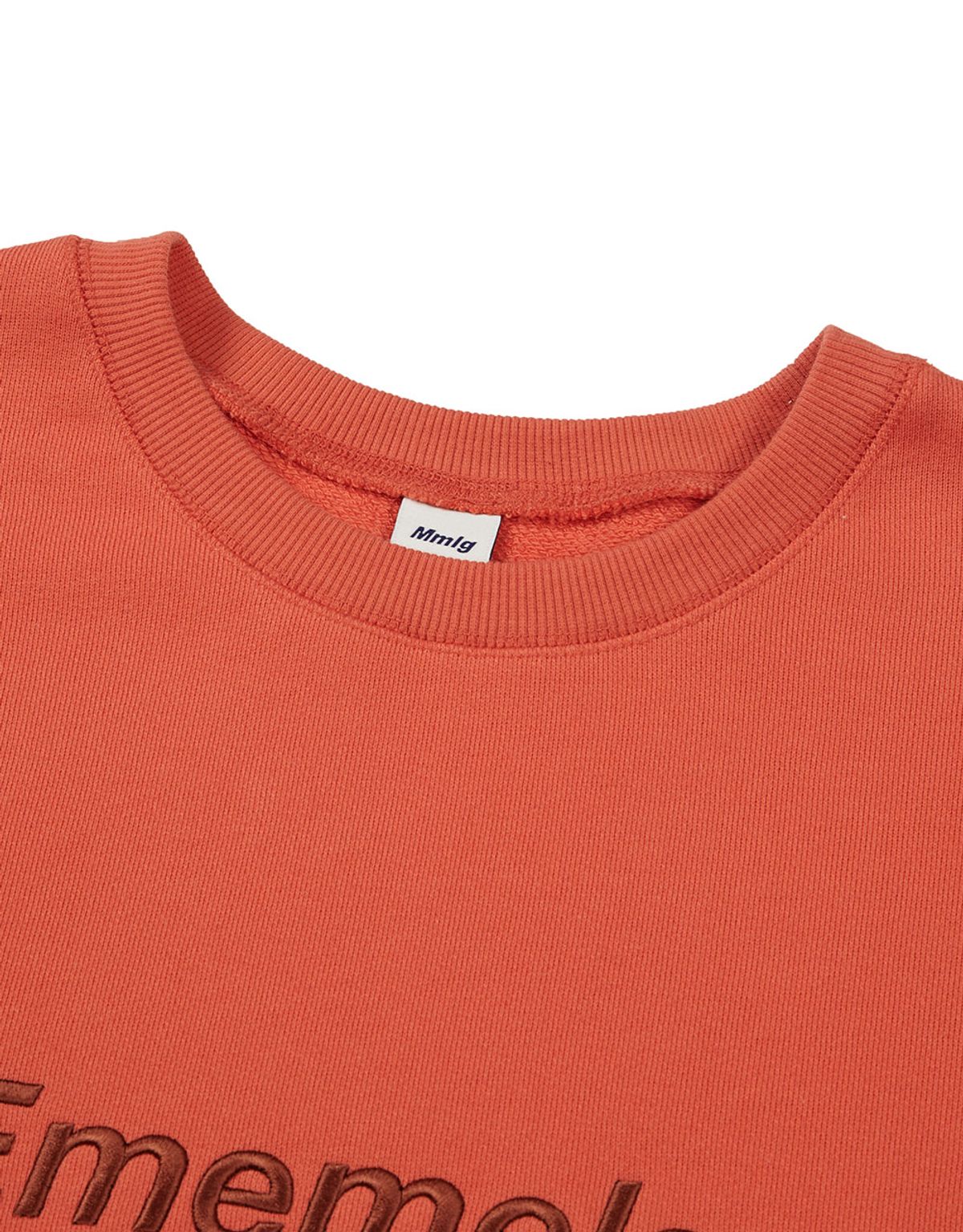 엠엠엘지(MMLG) [Mmlg] NEW LETTER SWEAT (WILD CARROT)