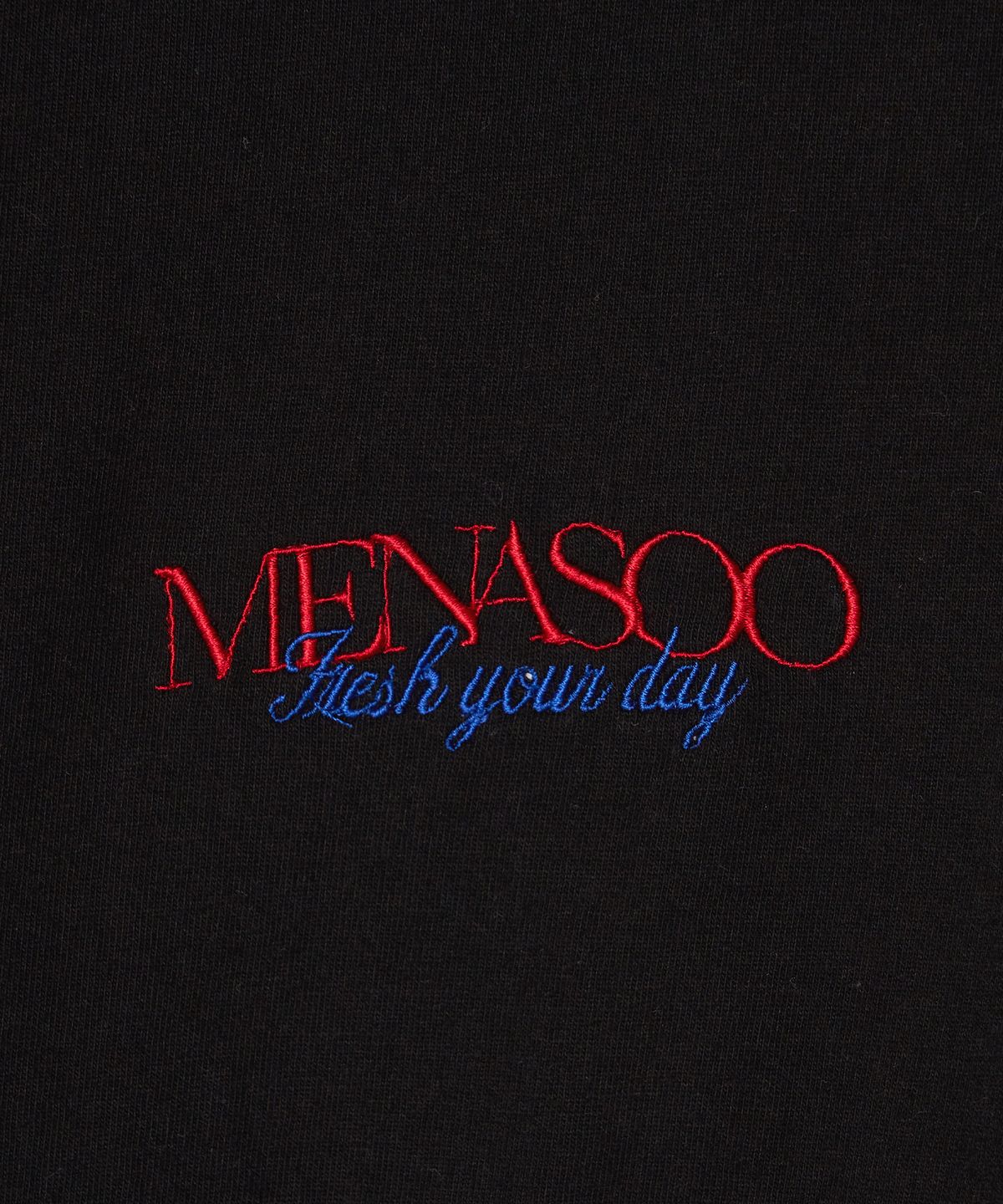 미나수(MENASOO) Menasoo Hearttrack Long Sleeve T Shirt_Black
